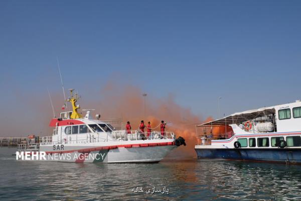 مانور آبگرفتگی شناور و اقدامات خرابکارانه در بندرحقانی