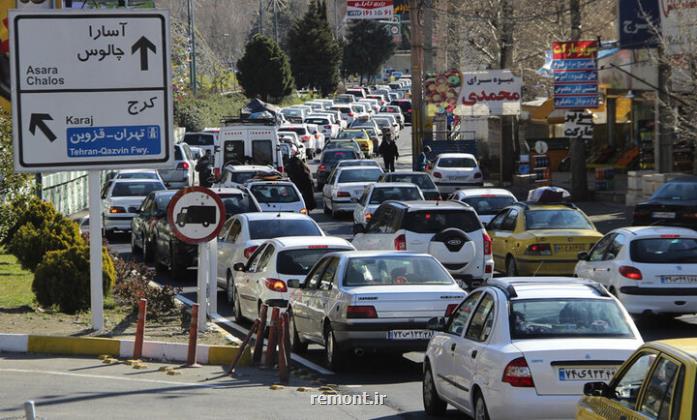 ترافیک سنگین در آزادراه ساوه – تهران