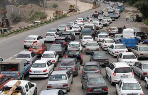 ترافیک سنگین در محور ایلام _مهران