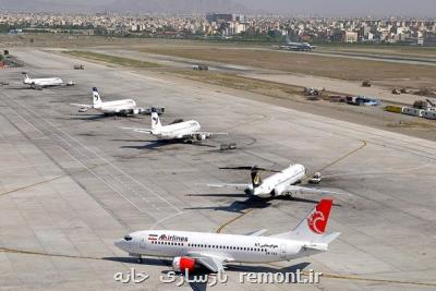 انجام پروازها با ۲۰ درصد ظرفیت